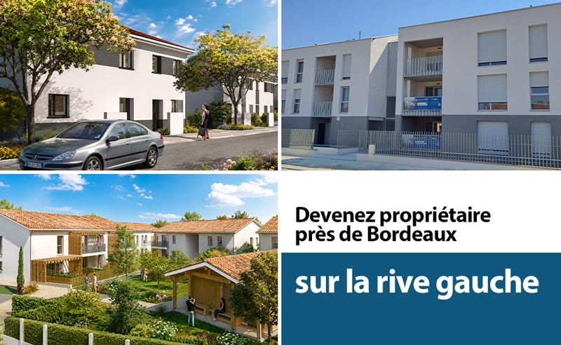 Vous souhaitez devenir propriétaire sur la rive gauche de Bordeaux Métropole ? Que vous recherchiez un appartement ou une maison, plusieurs opportunités sont actuellement disponibles grâce au Bail Réel Solidaire (BRS).